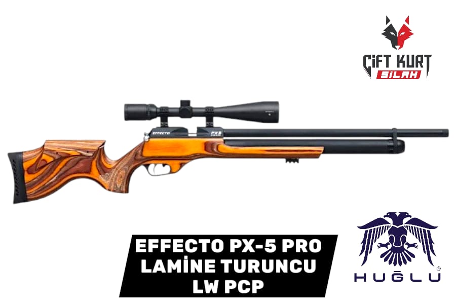 HUĞLU EFFECTO PX-5 PRO LAMİNE TURUNCU LW PCP HAVALI TÜFEK